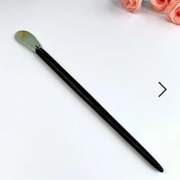 Grade A Certified Burmese Jade Hairpin Certified Lavender Burma A Jade jadeite hairpin Hair pin  main image 4